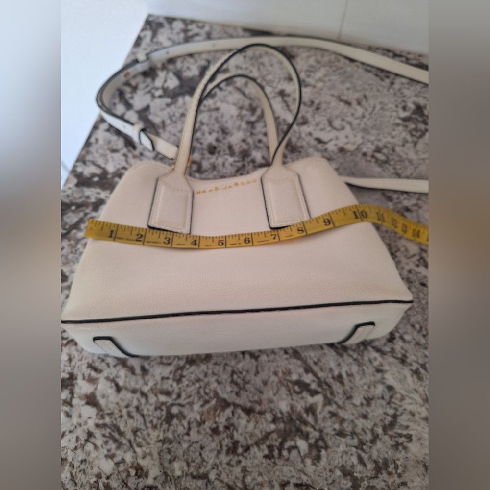 Marc Jacobs White leather tote crossbody bag - Picture 11 of 12